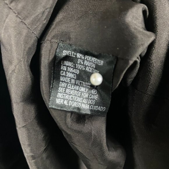 Tahari Blazer Suit Women's Size 16 Brown Striped Polyester Blend Adults - Picture 4 of 9